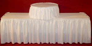 Multi-Level Display Table with Linens, Banquet