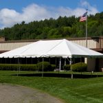 20'x30' Frame Tent in Front of Factory