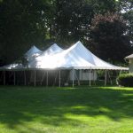 30x60 Pole Tent in side yard