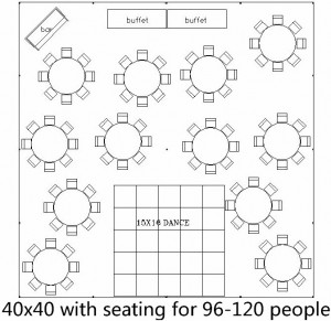 40 x 40 @ 96-120