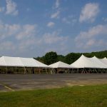 60x120 Pole Tent, 30x60 Pole Tent, 30x30 Frame Tent Married Together