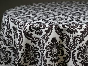 Black White Damask 565