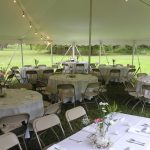 Folding Chairs under Tent