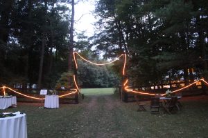 Rope Lights on Fence