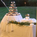 Rectangle and Round Display table with Cupcakes